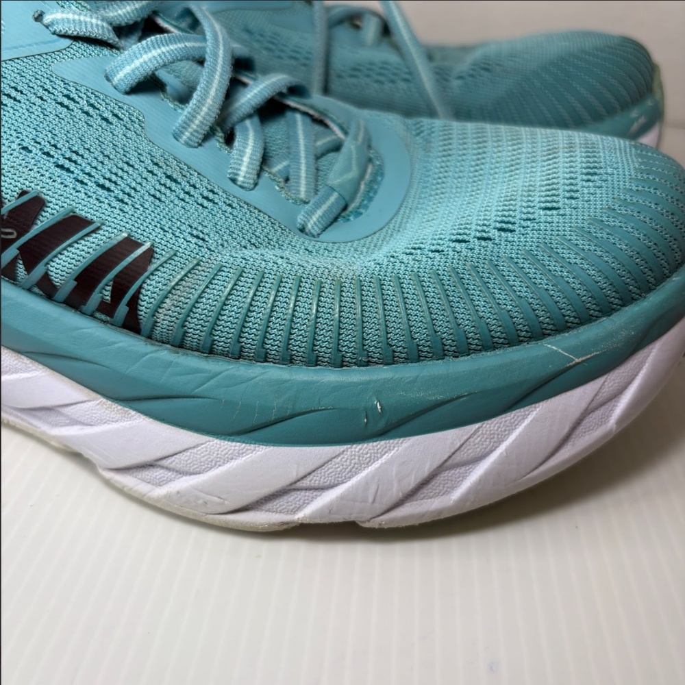 HOKA ONE Bondi 7 ATHLETIC Running SHOES in Eggshell Blue - Men’s - Size 8 US - Picture 3 of 16